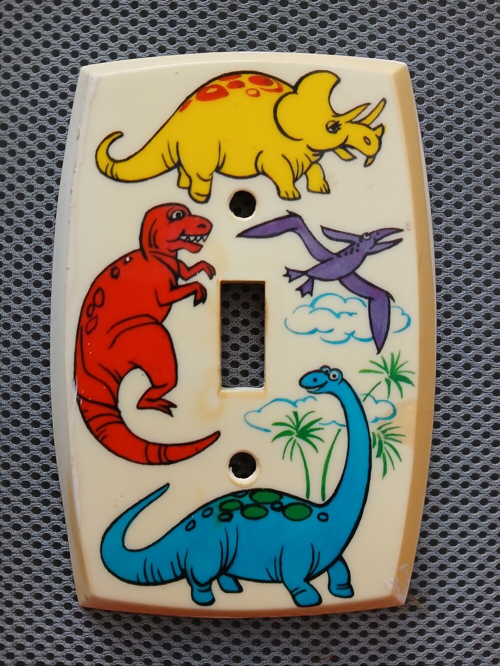Vintage Dinosaur Light Switch Cover